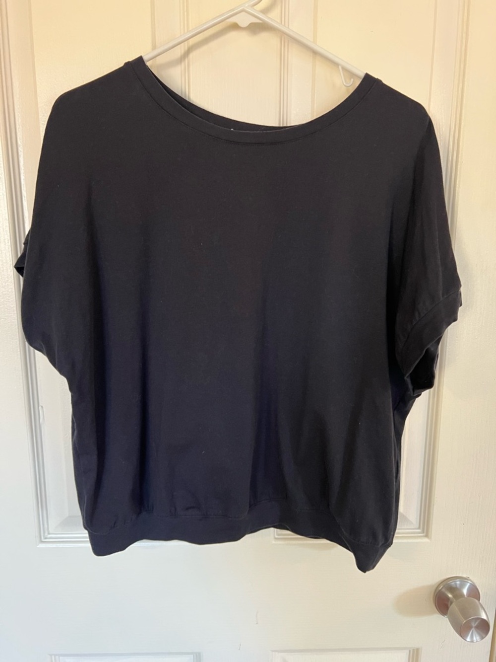 Sweet Salt Black Boxy Tee Dolman Sleeve Casual Top Size Medium